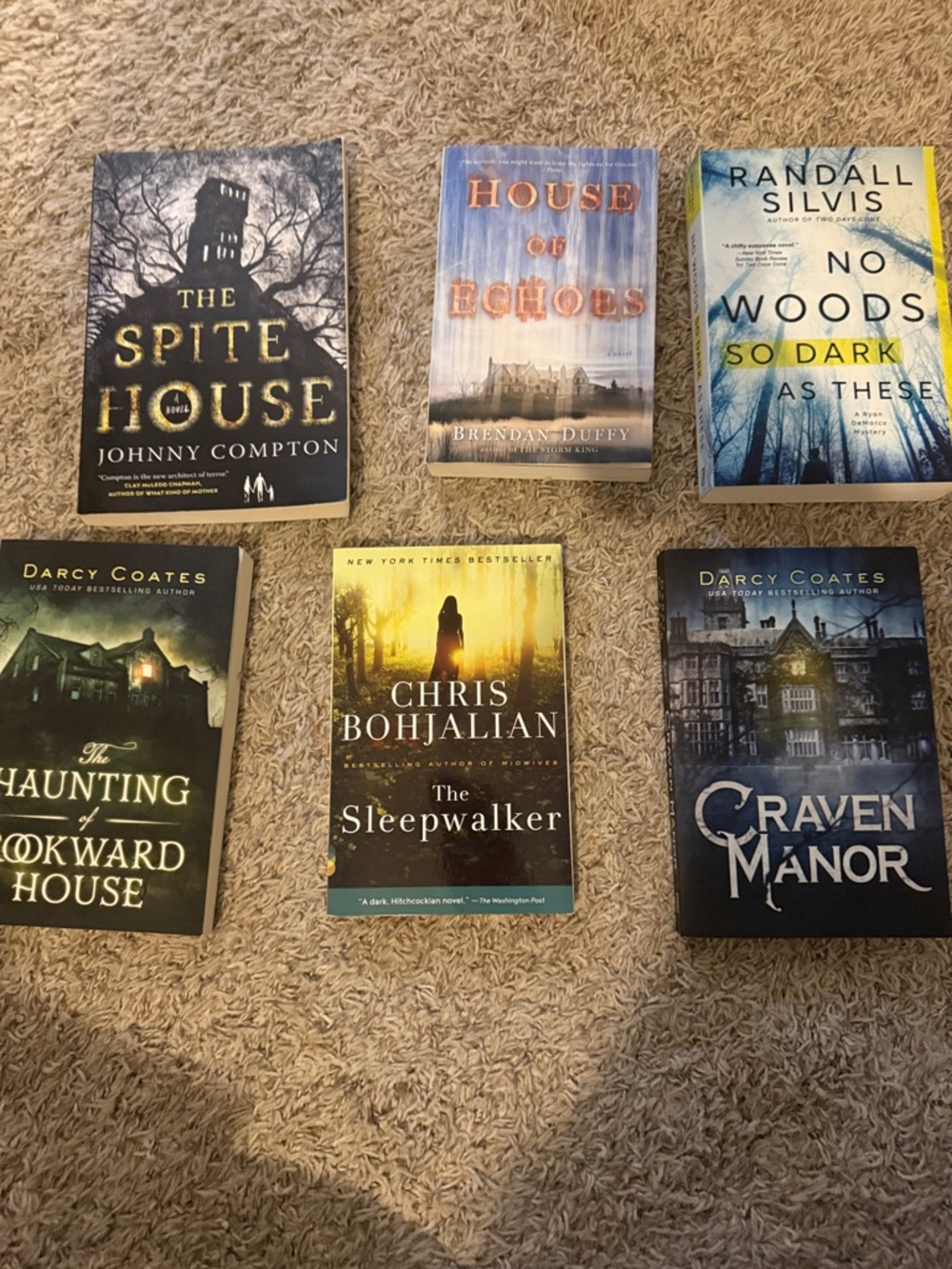 Assorted Horror & Suspense Paperback Book Set - Mixed Covers